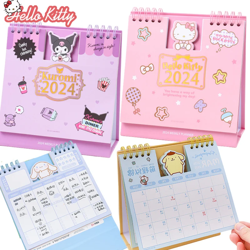 Calendrier Sanurgente Hello Kitty 2024, mignon, créatif, décor de