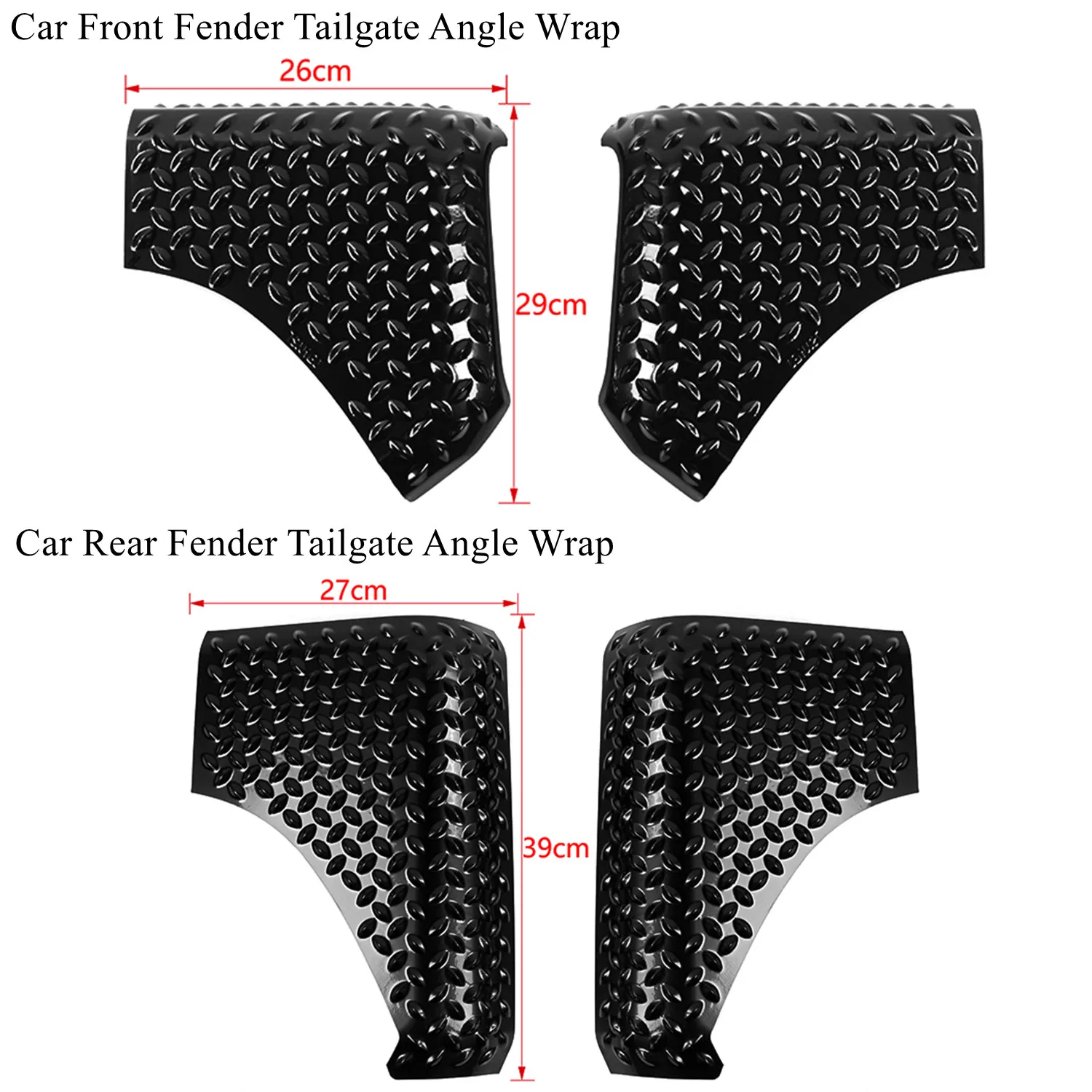 Car Front Rear Fender Tailgate Angle Wrap Decoration Guard Cover for Suzuki Jimny JB64 JB74 2019-2023 Auto Exterior Accessories