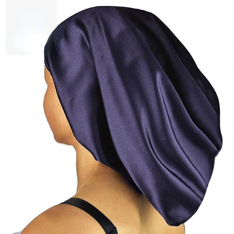 Bonnet De Luxe En Soie Pure Pour Dormir 100, Bonnet De Nuit En