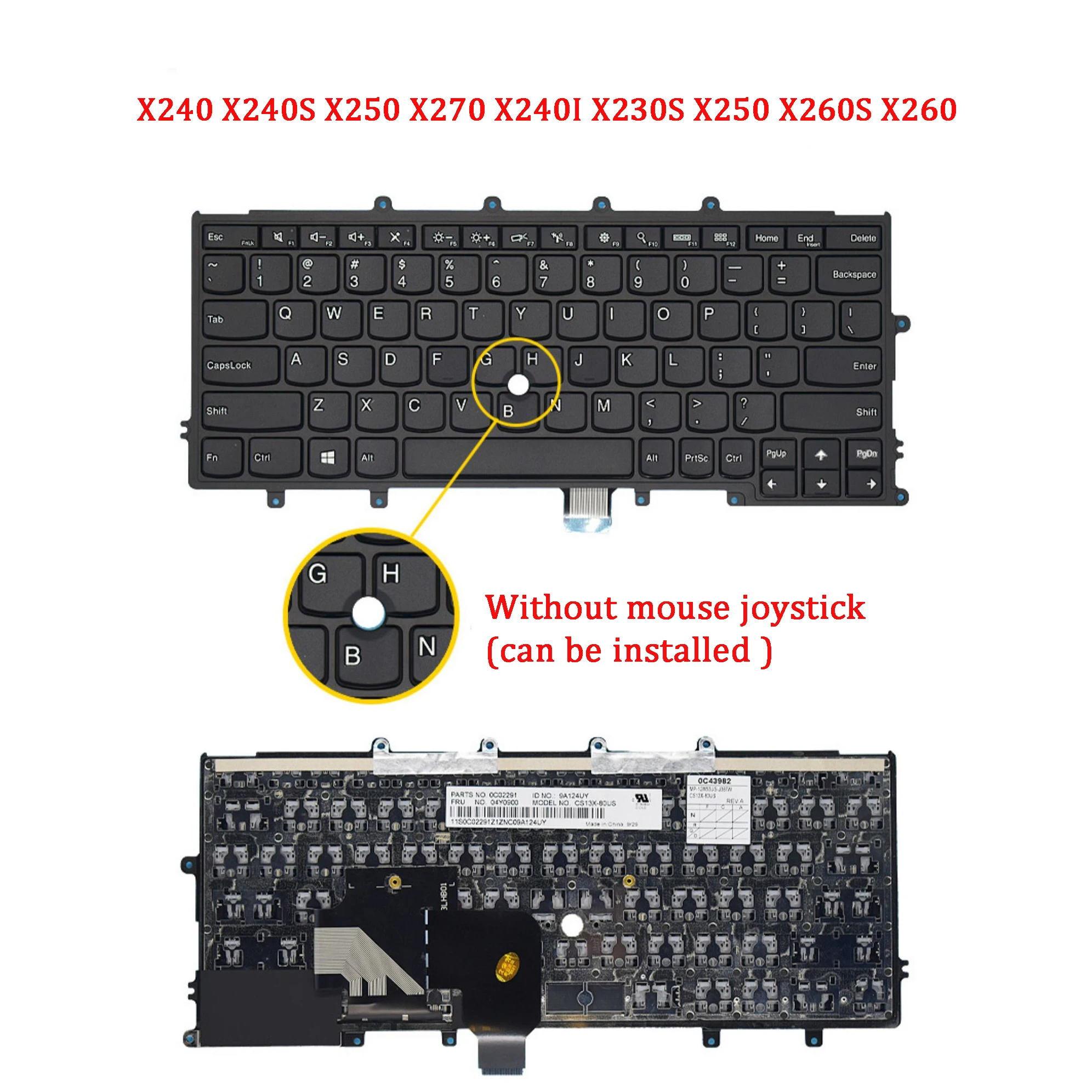 

NEW ORIGINAL Laptop Keyboard For LENOVO Thinkpad X240 X240S X250 X270 X240I X230S X250 X260S X260