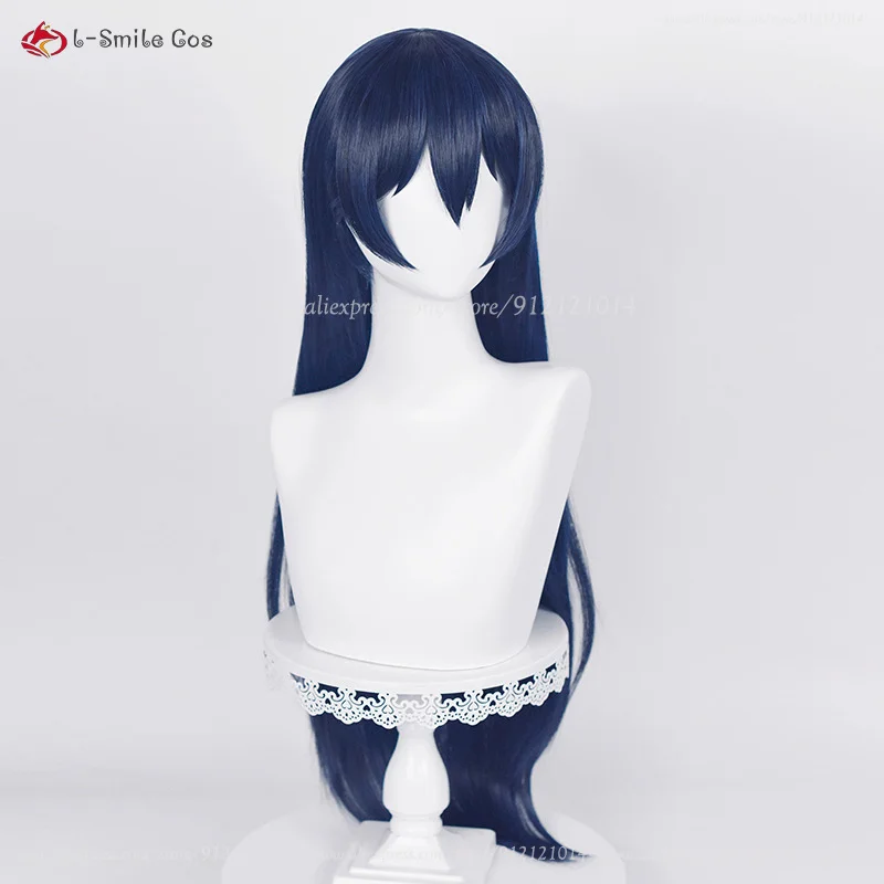 ❤️UMINAMI❤️ Anime Umi Sonoda Umi Cosplay Wig 80cm Long Blue Black Women