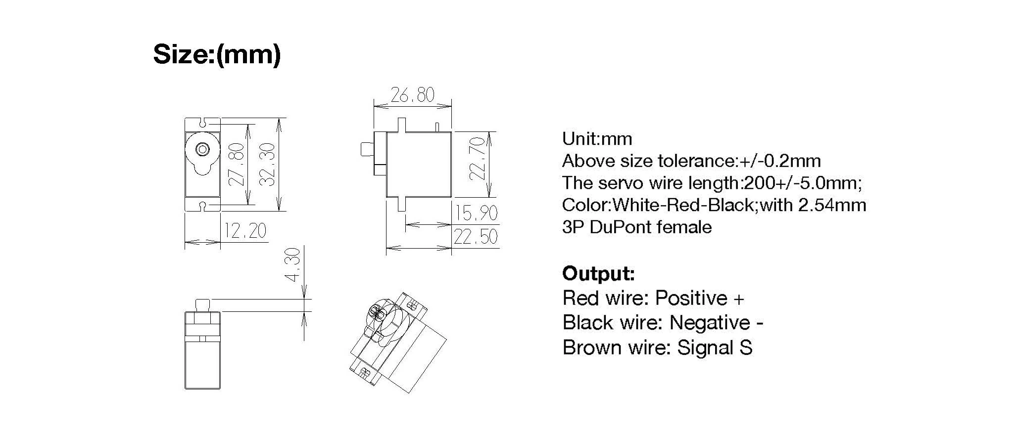 Enhanced Micro Digital Servo - Full Metal Gear with Adjustable Speed and 360° Continuous Rotation