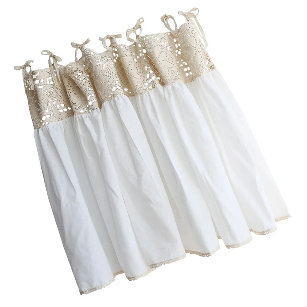 

Cotton Half Curtain Window Curtains Simple Home Household Modern Short Blend Hanging