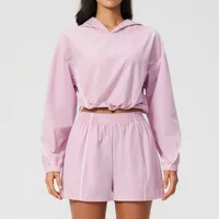 Ensemble de yoga pour femmes, survêtement d'été, ensemble de protection solaire, ensemble de course à manches longues, vêtements de sport en plein air pour femmes, vêtements de sport 2