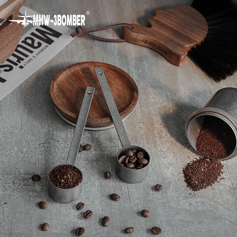 Coffee Scoop MHW-3BOMBER Coffee Measuring Scoop Stainless Steel Long Handle 4 Pieces Set Home Barista Tools Kitchen Accessories