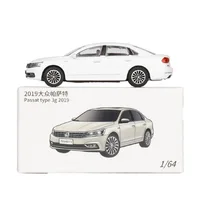 1:64 Volkswagen Passat Miniature Model Diecast Metal Zinc Alloy Toy Car 1/64 JKM Classical Vehicle Free Wheels Collection Gift 2
