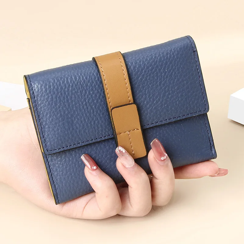 New Women Genuine Leather Coin Purse Female Wallets Women Zipper Coin Purses  Card Holder Wallet Clutch Storage Pocket Bags Pouch - AliExpress