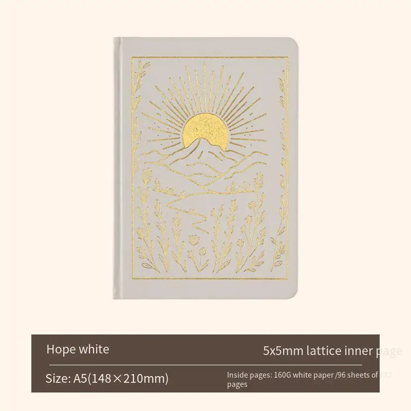Luxury A5 Gilded Dot Grid Notebook: Premium Cover for Journaling & Planning