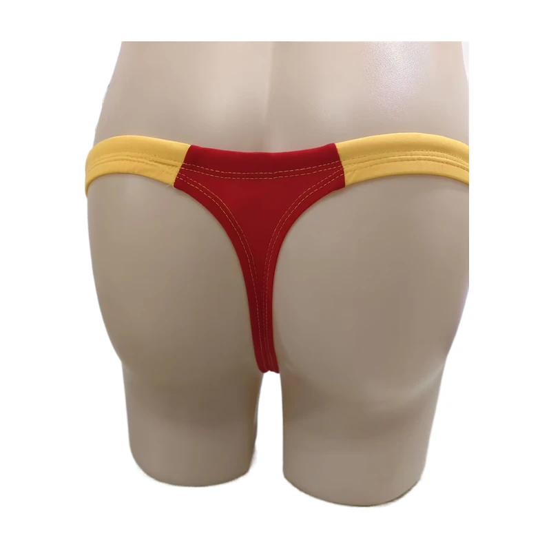 BOYTHOR Men's Swimming Trunks Thong Swimming Trunks Match Color Narrow Edge Sexy Fashion Swimming Beach Pool Swimming Trunks 4