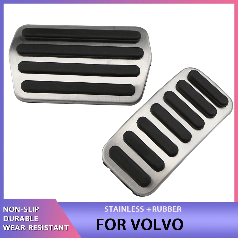 Car pedals Pedal cover Car Pedals Accelerator Fuel Gas Brake Pedal Pad Cover Slip Resistance for Volvo V40 V50 C30 C70 S40 2013- Accessories
