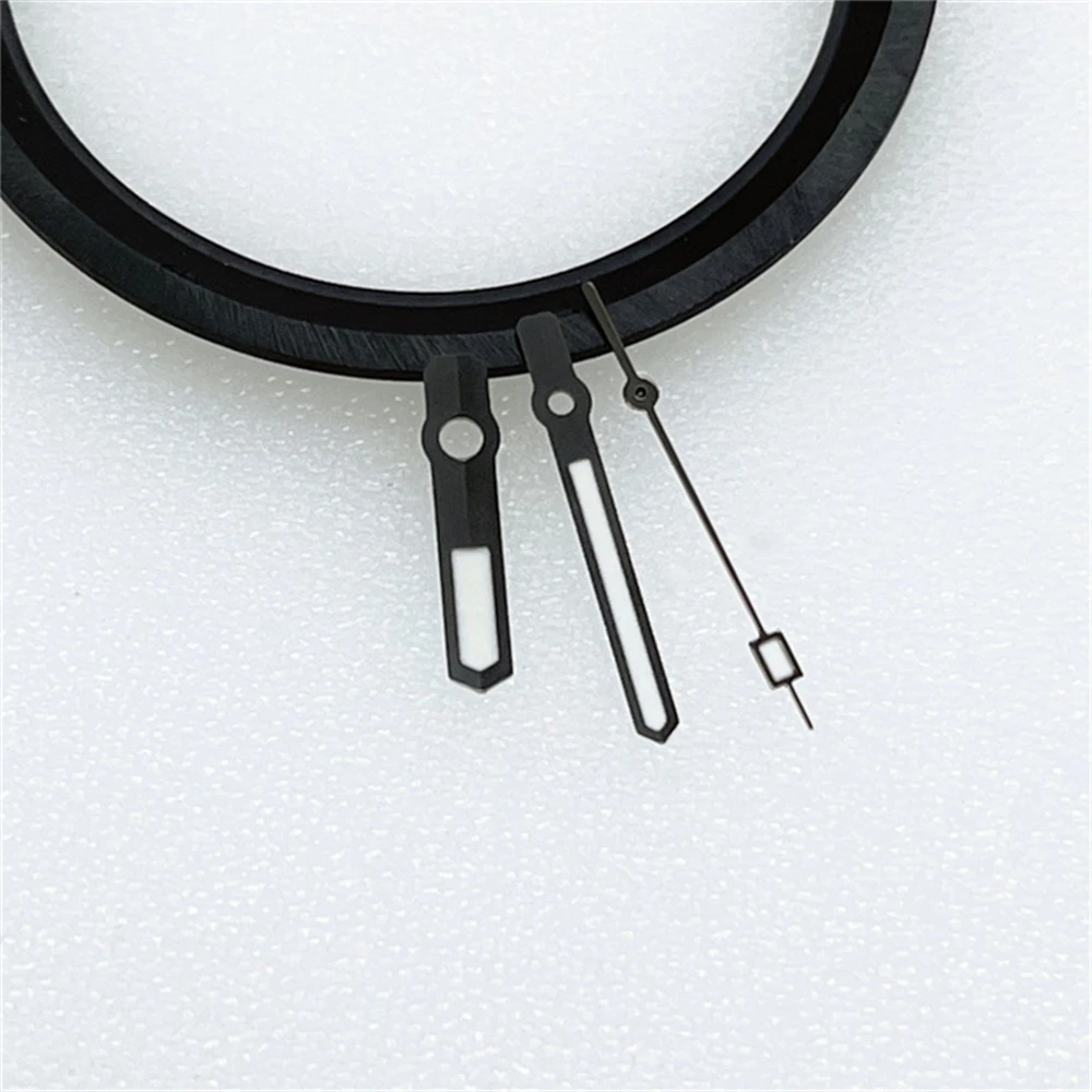NH35 Hands White Black Watch Hands Green Luminous Pointers for NH35/NH36 Movement