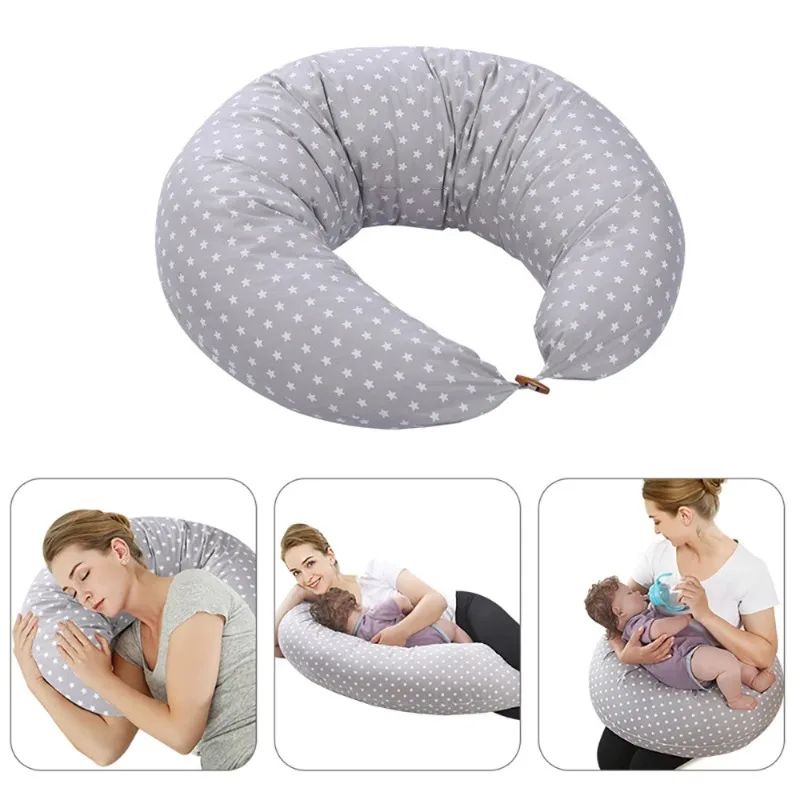Pillow For Pregnant Women Multifunctional Crescent Pattern Infant Breastfeeding U-Shaped Cushion Pregnant Women's Waist Pillow nursing pillow waist cushion
