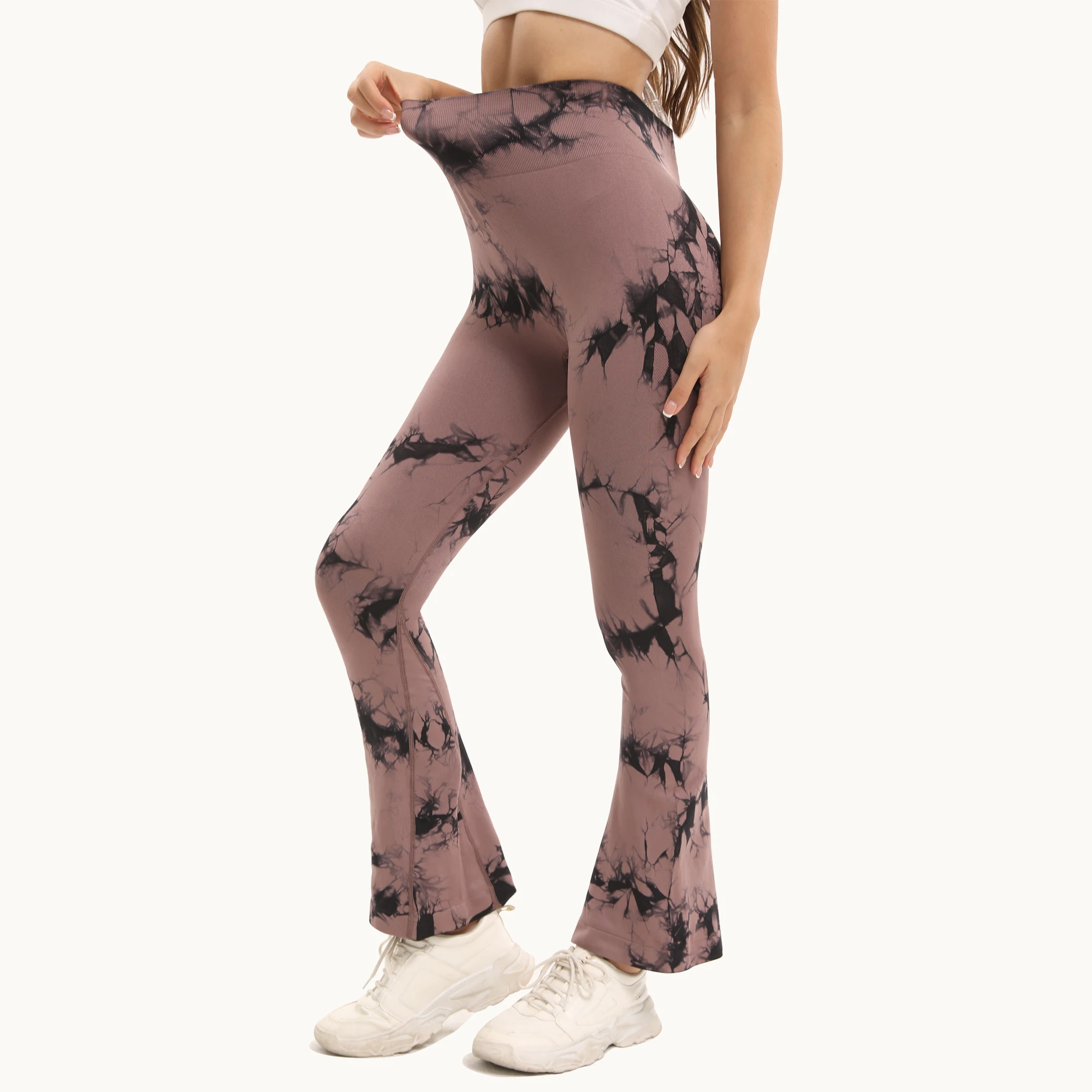 Tie-dye Women's Yoga Pants Flare Leggings High Waist Workout Wide Leg Pants Women Gym Fitness Sports Flared Pant Dance Trousers 16 Sec78dc85168a40ab936281f11fdceedeM