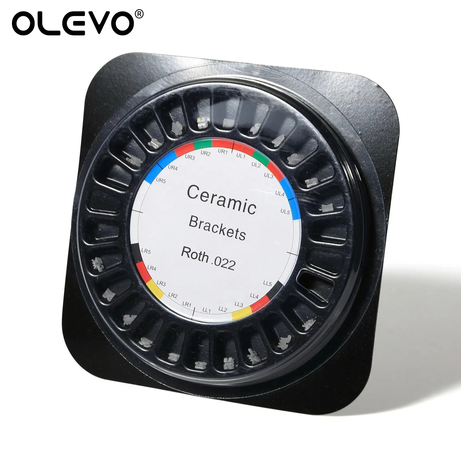 20Pcs/Pack Dental Orthodontic Ceramic Bracket Braces for Teeth Roth/MBT/Edgewise .022 345/3 Hooks Dentistry Ortho Accessories