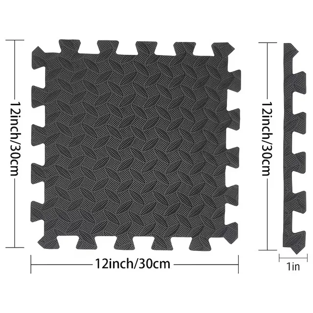 30x30cm 16 Pcs Interlocking Yoga Mat Home Gym and Yoga Equipment Protective Mat EVA Foam Non Slip Flooring Indoor Fitness 5
