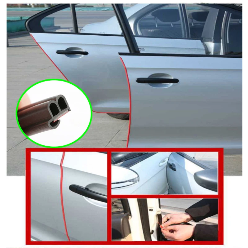 

Universal Car Door Protection Edge Guard Trim BJ Type Sealing Strip Styling Moulding Strip Rubber Scratch Protector For Car Auto