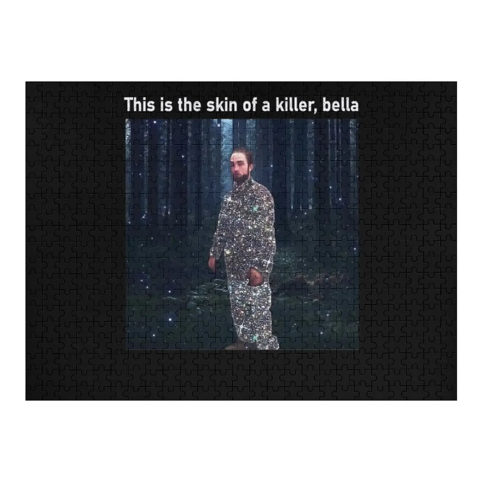 This is the skin of a killer bella Jigsaw Puzzle Wooden Animal Personalized Baby Toy Puzzle