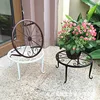 1Pc Metal Plant Stand Flower Pot Base Holder Stool for Home Garden Indoor Outdoor Flower Plant Display Bonsai Holder 3
