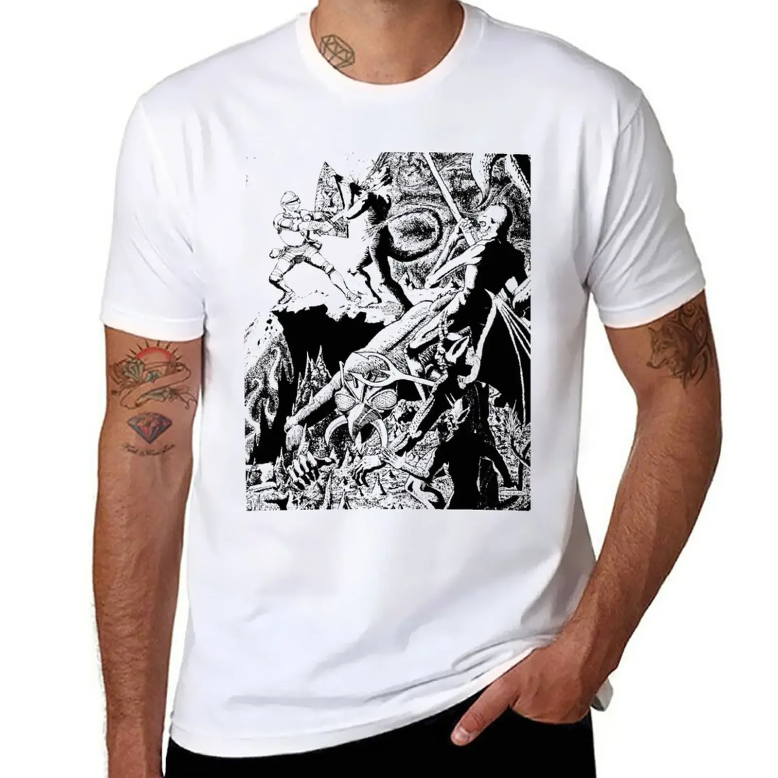 

A Paladin in Hell T-Shirt tops plus size tops summer top t shirt for men