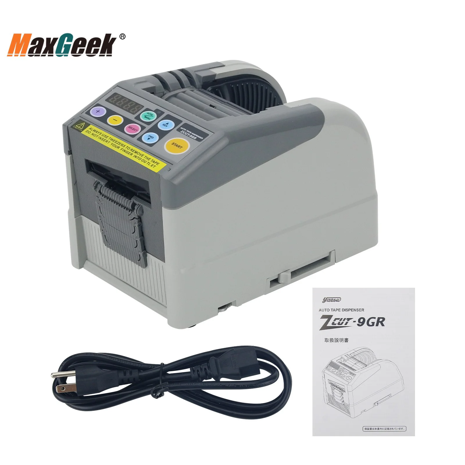 Maxgeek ZCUT-9GR Automatic Tape Dispenser Automatic Tape Cutter for Aluminum Foil & High Temperature Tapes