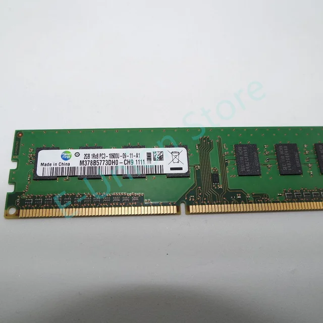 2PCS 2GB DDR3 1333MHz 1RX8 PC3-10600U RAM For Samsung M378B5773DH0