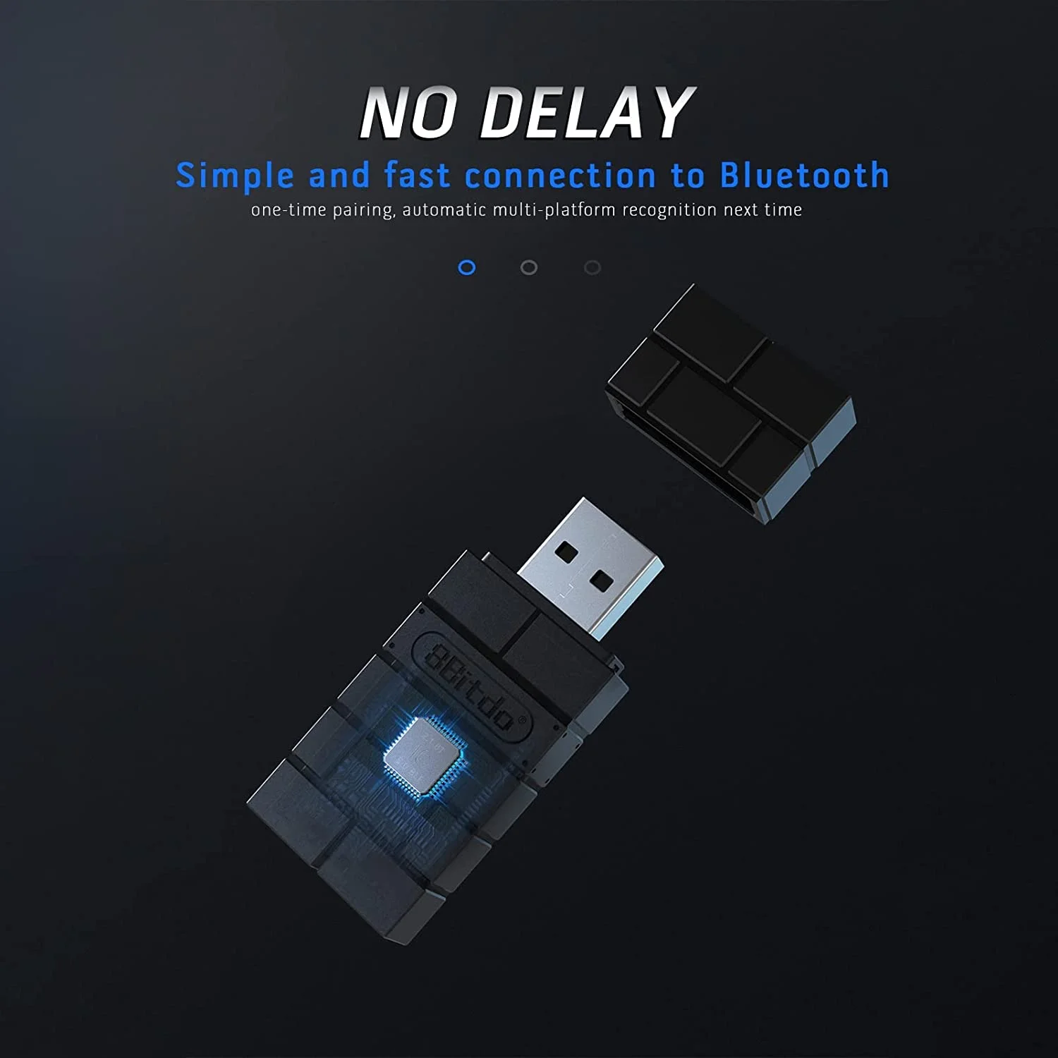 8Bitdo USB Wireless Bluetooth Receiver for PC Computer Nintendos Switch Bluetooth Gamepad Adapter Handle Converter