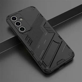 For Samsung Galaxy S24 FE 5G Case Car Magnetic Holder Armor Phone Cover For Sumsung S24FE S 24 FE 24FE 5G Soft Frame Coques