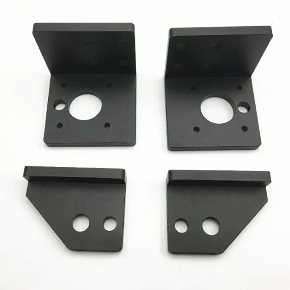 22MM AM8/ Anet A8 3D Printer Extrusion version black anodized Z axis stepper motor mount and top rod holder kit