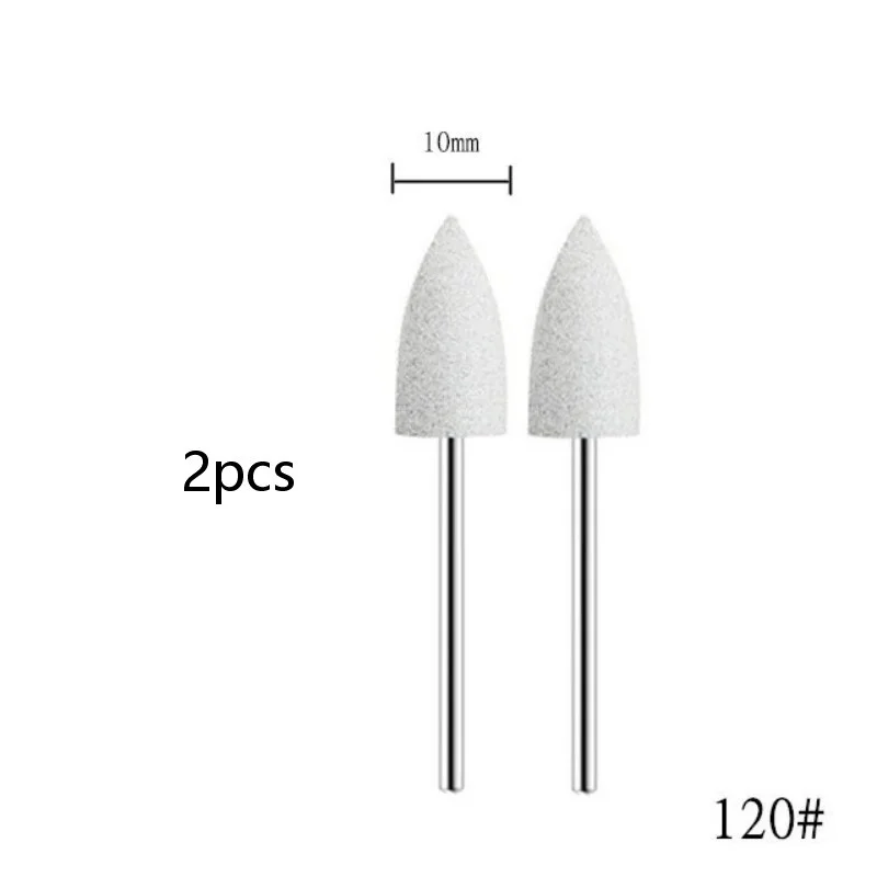 Silicone Rubber Manicure Grinding Head - 2 Pack for Burr and Dead Skin Removal