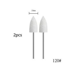 Silicone Rubber Manicure Grinding Head - 2 Pack for Burr and Dead Skin Removal (DEEP BLUE)