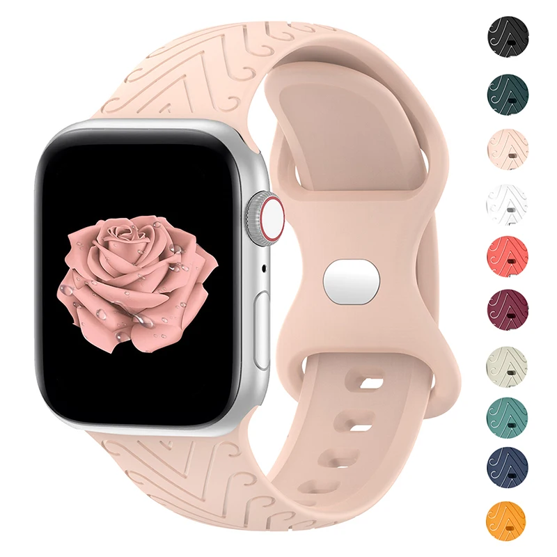 Strap Band for Apple Watch Series 8 Ultra 49mm 44mm 40mm 45Mm 41mm 38mm 42mm Sport Silicone Woven Loop Bracelet IWatch 7 6 5 4 3_voghion.com