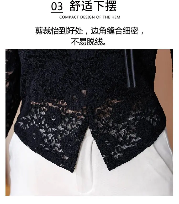 Neue Chinesische Stil Schnalle Chic Schlitz Spitze Hemd für Frauen 2025, Herbst Neue Temperament Hemd Modische Lange-ärmeln top – Detail 8
