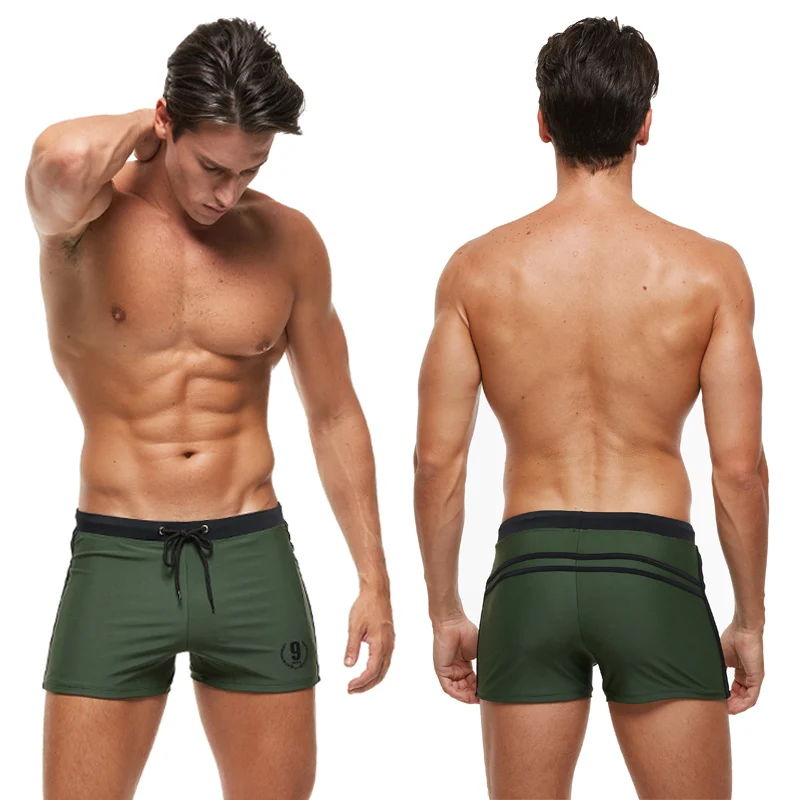 ESCATCH Summer Men Swimwear Breathable Quick Dry Swim Trunks Briefs Sexy Elastic Waist Maillot De Bain Homme Swimsuits Men Swimwear
