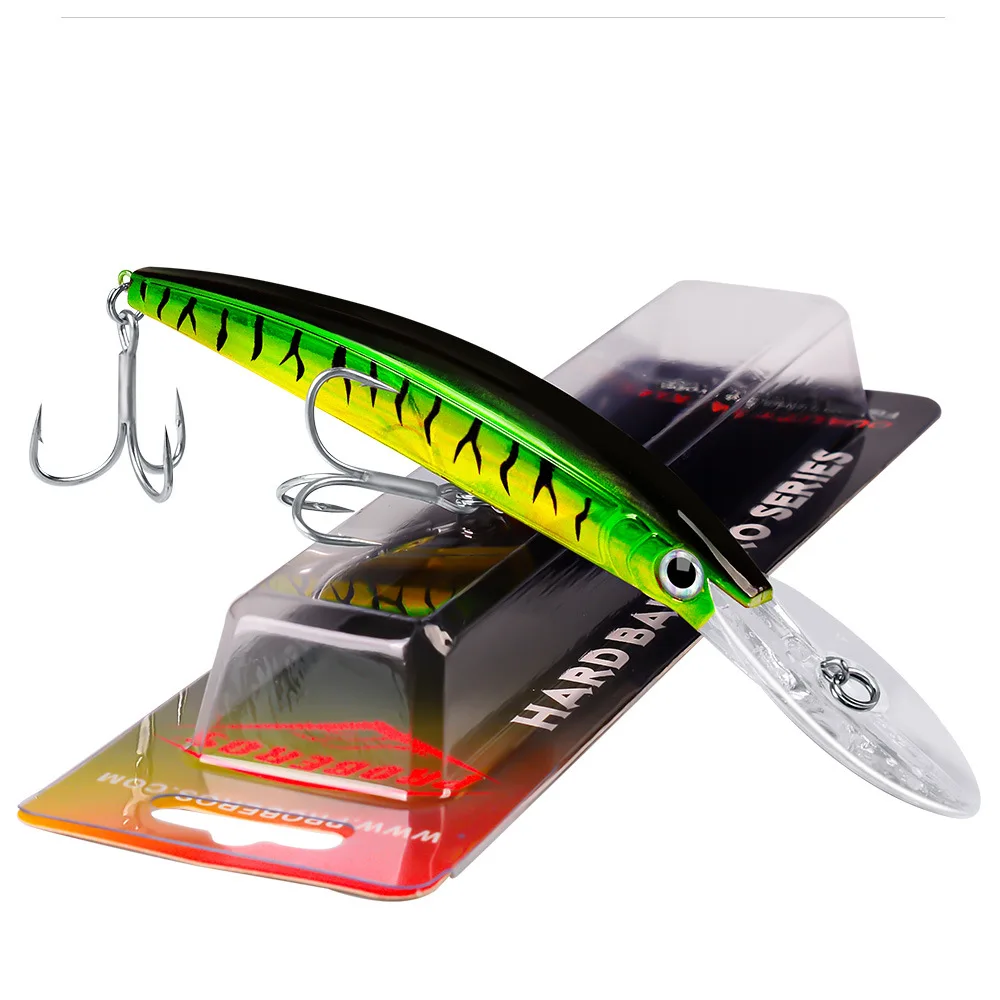 1Pcs 17cm 27g Minnow Köder Wobbler Angeln Locken Tieftauchen Künstliche Harten Köder Trolling Boot Meer Angeln bass Hecht Köder – Detail 8