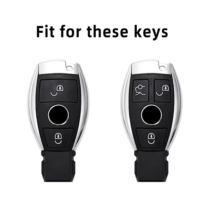 2/3 Buttons Remote Smart Car Key Case Cover For Mercedes Benz A B C E S Class