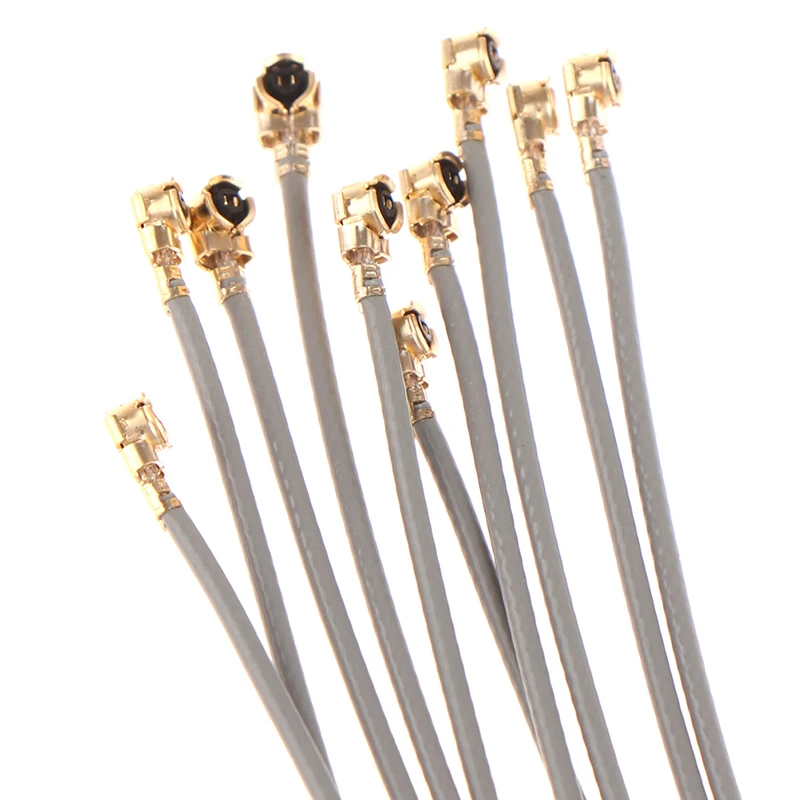 Dix antennes récepteur 2.4G 15cm IPEX1 pour FrSky Futaba disposées en éventail, pour pièces FPV.