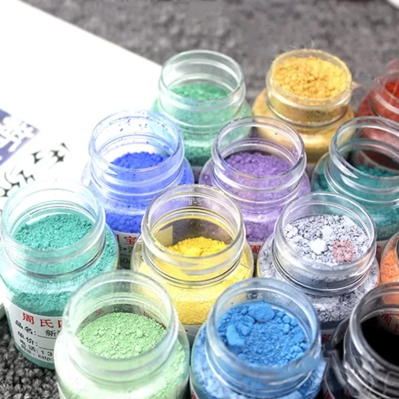 50g/ Bottle 750-820℃ Low Temperature Baked Flower Ceramic Glaze on New Color Pigment Powder DIY Pottery Painting Decoration pottery tools clay sculpting tools pottery sculpting tools clay craft tool pottery coloring tool