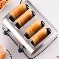 Toaster Commercial 4 Sheet 6 Sheet Hot Press Spit Driver Home Sandwich Breakfast Toaster 1