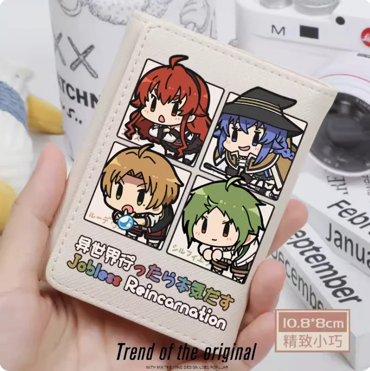 

Anime Mushoku Tensei：Jobless Reincarnation Roxy Fashion Wallets PU Purse Card Coin Hasp Money Bag Cosplay Gift B164