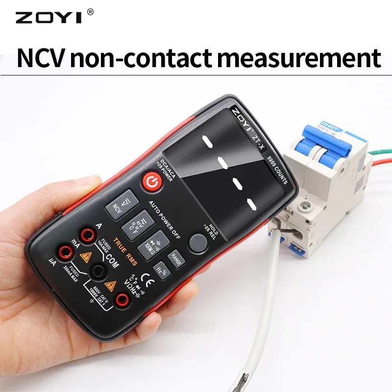 

Current Capacitor Ohm temp Hz NCV Tester Multimeter ZOYI ZT-X 102A ZT-A6 T-RMS Auto Range EBTN LCD DC AC Voltmeter Ammeter