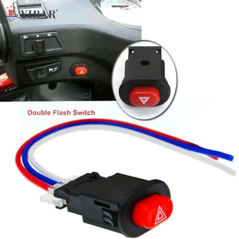 

Аварийный сигнал с двойным сигналом предупреждения, 3 провода, замок, переключатель аварисветильник для мотоцикла