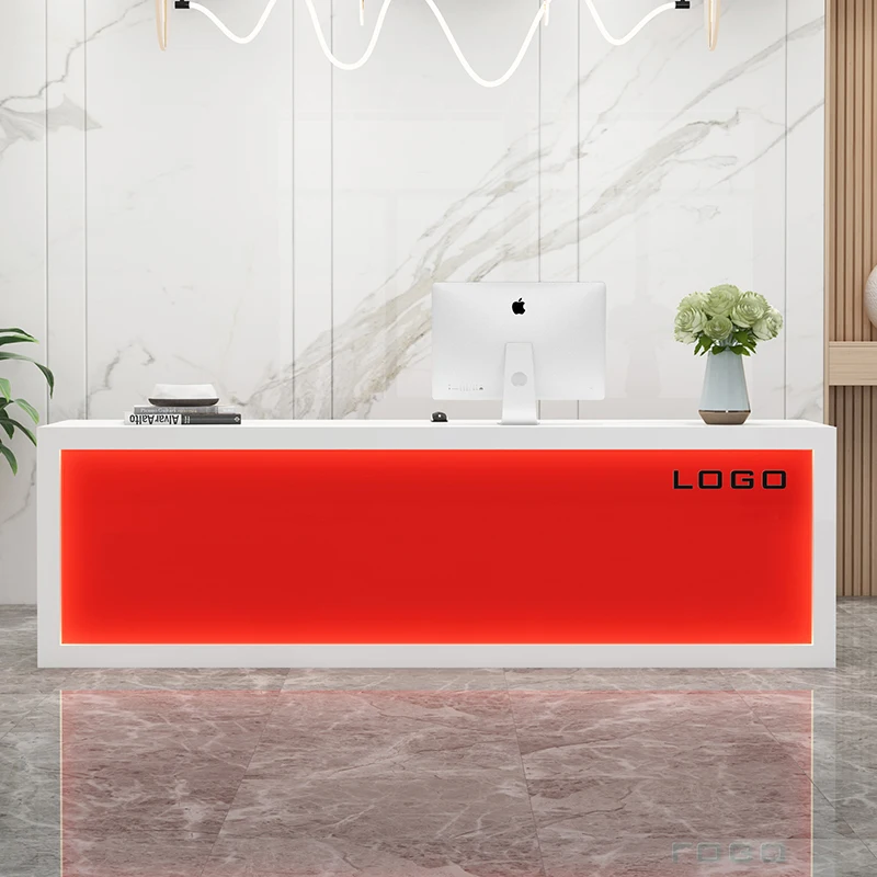 Luxury Information Reception Desks Garden Lectern Rostrum Garden Reception Desks European Recepcion Mostrador Office Furniture