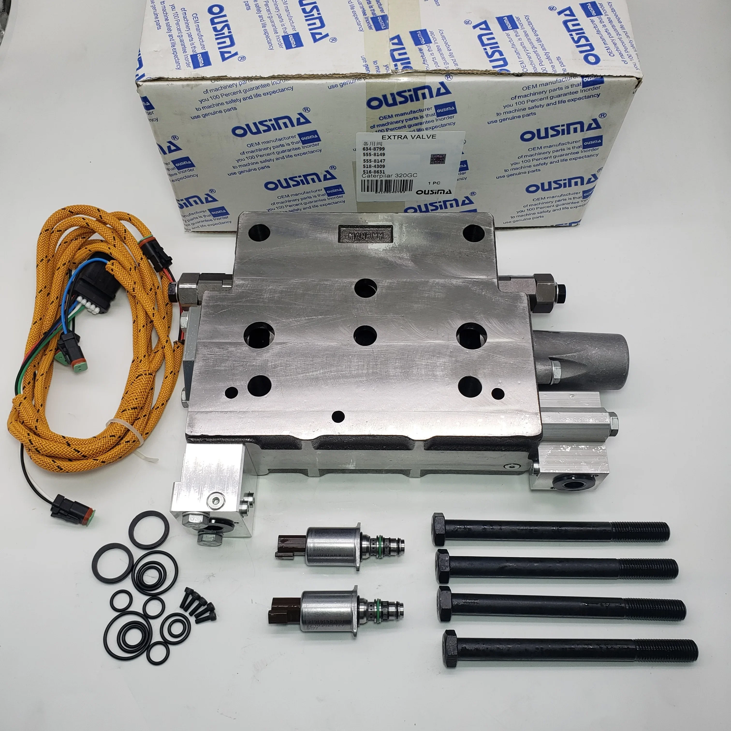 OUSIMA Excavator Solenoid Valve Group 634-8799 555-8149 555-8147 518-4309 516-8631 for CAT 320GC