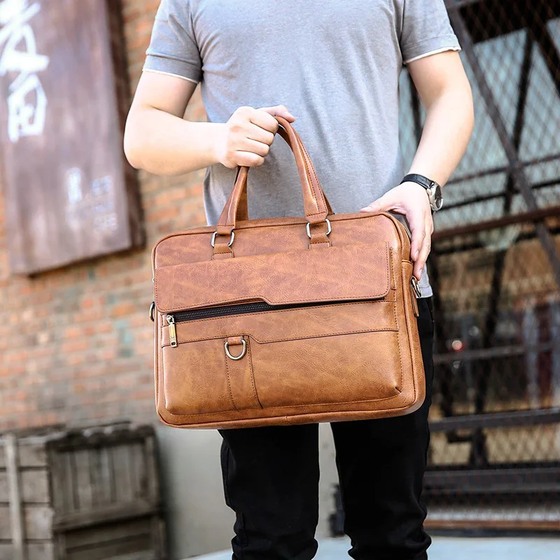Men's work crossbody bag, laptop, briefcase, business shoulder bag, waterproof office commuting bag