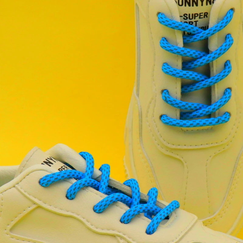 4.5MM Reflective Ropes New Trendy Shoelaces Top Shoe Accessories Reflect Light In Night Hoodie Cloth Glow Shoelaces