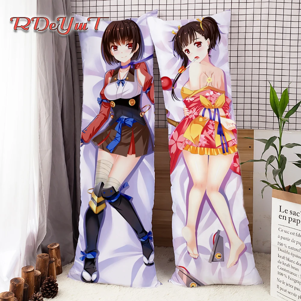 

Anime Dakimakura Koutetsujou no Kabaneri Mumei Hugging Body Pillow Cover Long Pillowcase Home Bedding Xmas Gifts 150x50cm