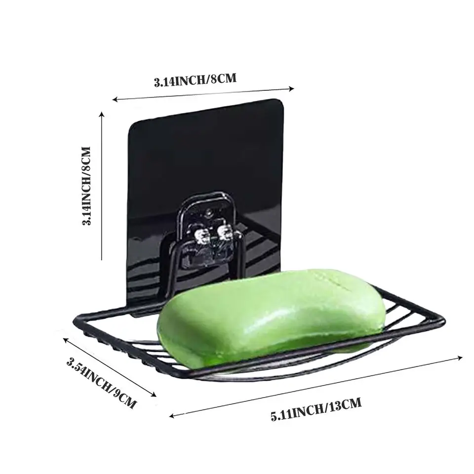 Stainless Steel Soap Rack Wall Mounted Soap Holder Sponge Dish Bathroom Accessories Dishes Self Adhesive soap holder,soap dish rack