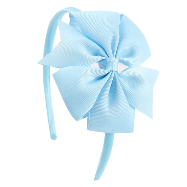Oaoleer Hair Accessories 4'' Bow Hairband for Girls Handmade Solid Ribbon Headbands with Satin Hoops Kids' Daily Life Headwear 28