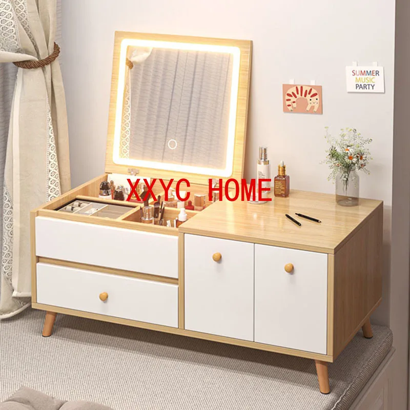 

Mirrors Drawer Dressing Table Box Organizer Led Things Dressing Table Orgnaizing Bedroom Living Room Tocador Maquillaje Vanity