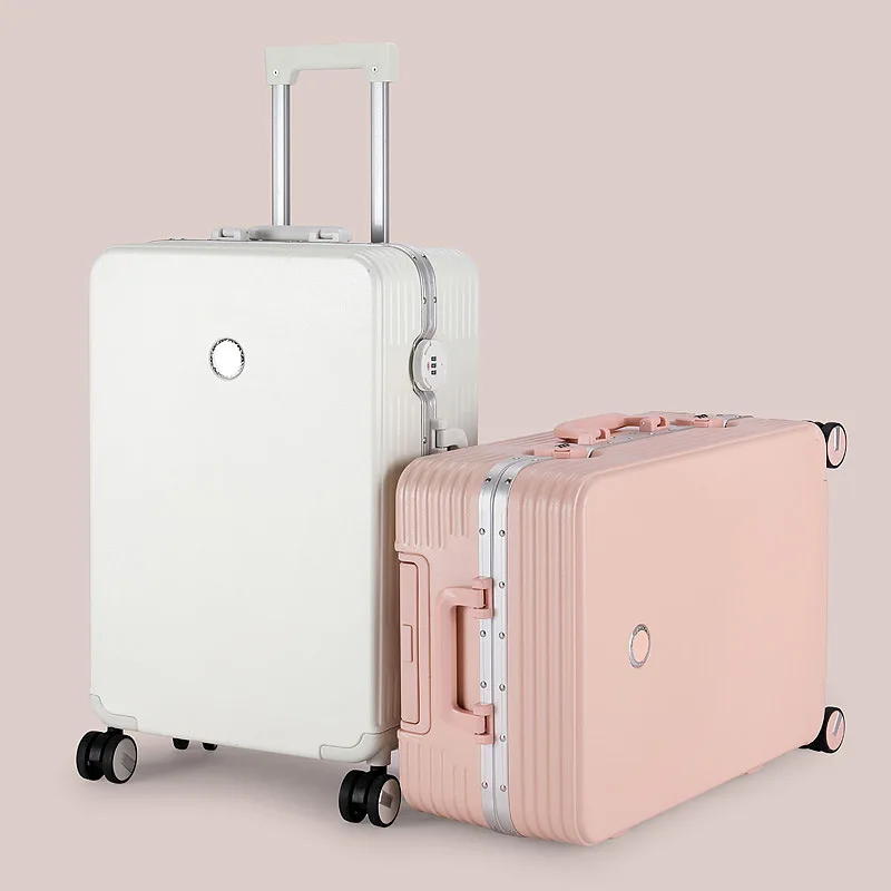 

INS 20 inch silent universal wheel trolley case adult trolley case 2024 new suitcase ins